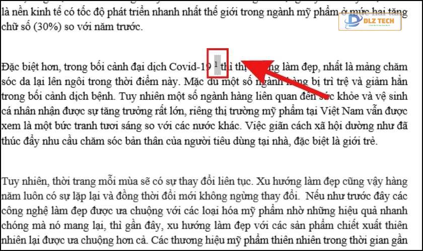 Cách xóa Footnote chú thích trong Word