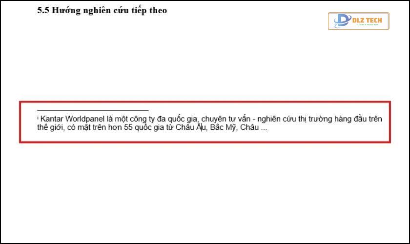 Endnote trong Word là gì?