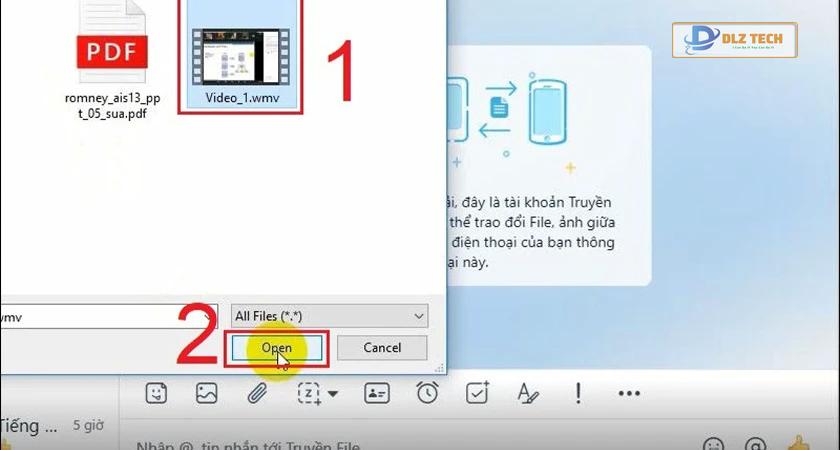 gửi video dung lượng lớn trên zalo qua điện thoại, máy tính
