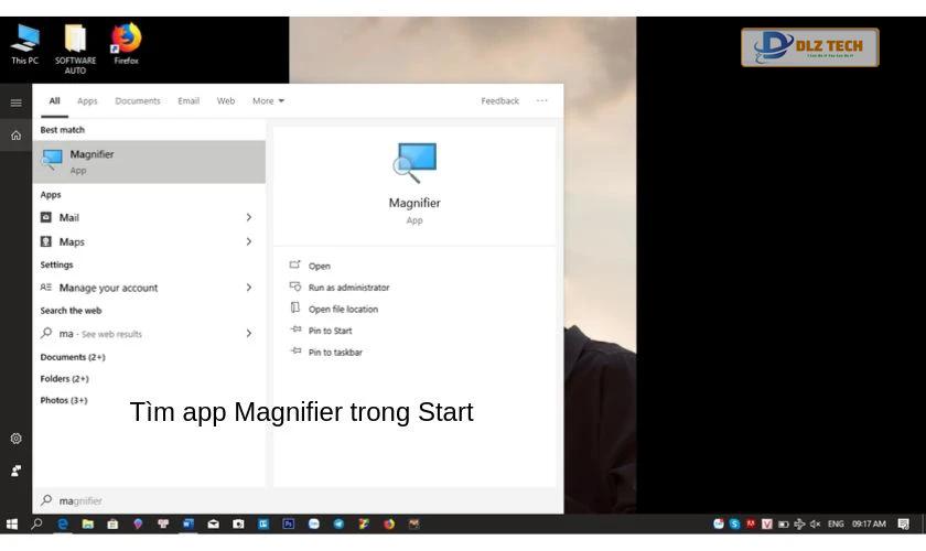 Sửa lỗi màn hình bị phóng to bằng Magnifier