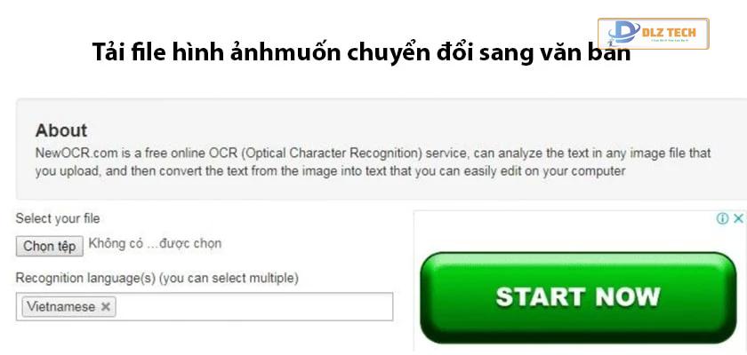 Chuyển file ảnh sang word bằng công cụ online