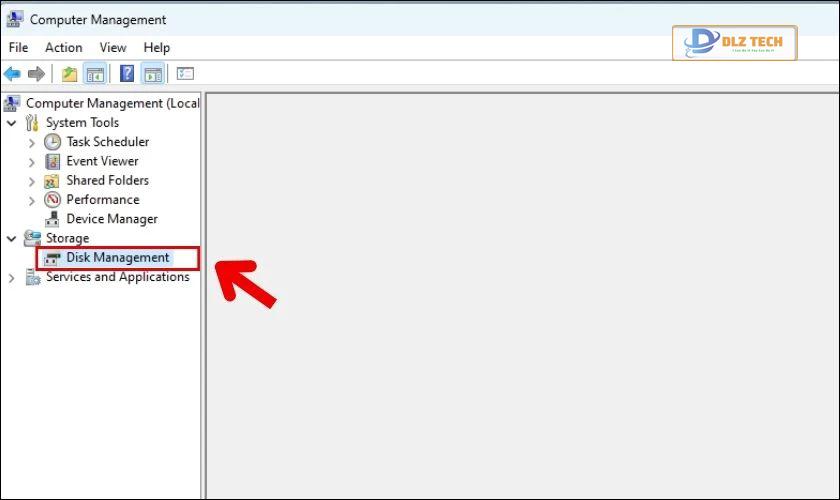 Chọn Disk Management để thực hiện chia ổ đĩa trên Win 11