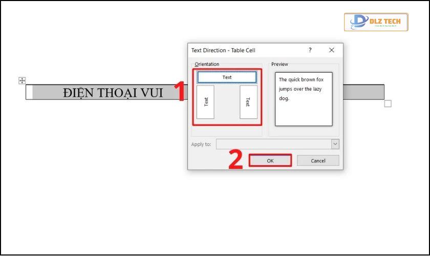 cách viết chữ dọc
