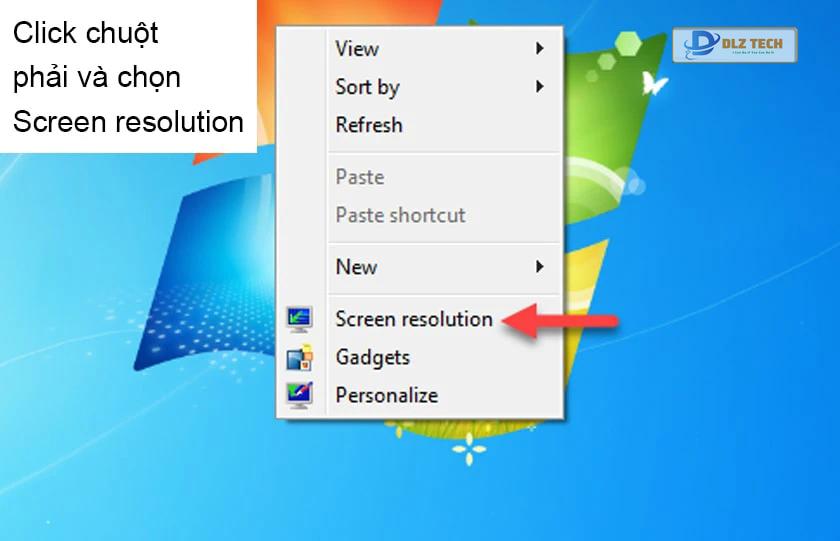 Cách xoay màn hình máy tính trên Windows 7