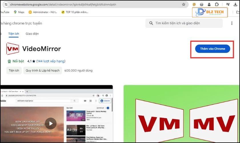 Cài đặt Video mirror