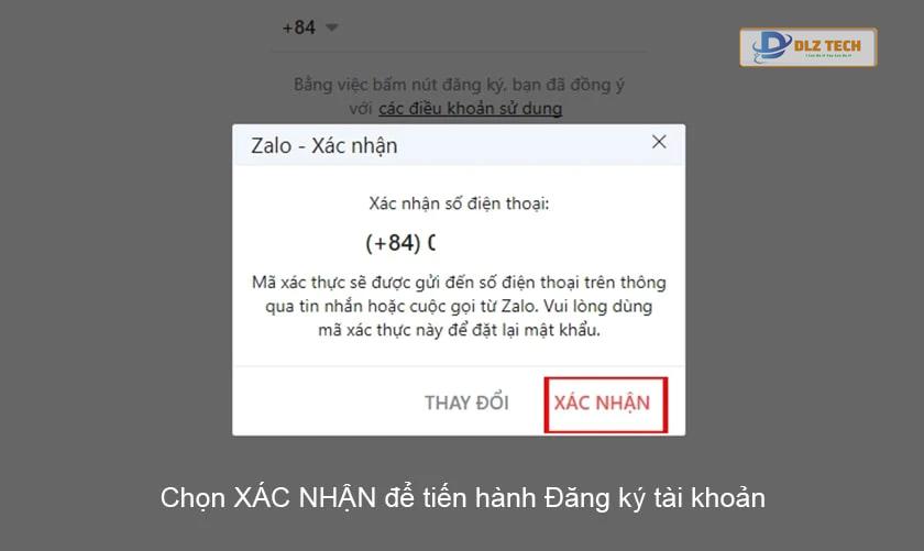 Hướng dẫn đăng ký tài khoản Zalo