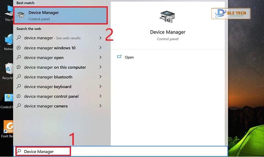 Chọn Device Manager