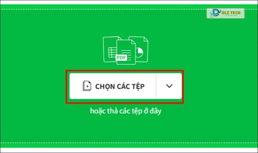 Chọn vào mục chuyển đổi từ file PDF sang Excel tại trang chủ