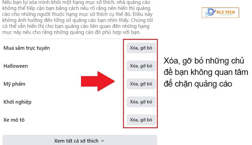 Chặn quảng cáo Facebook trên máy tính