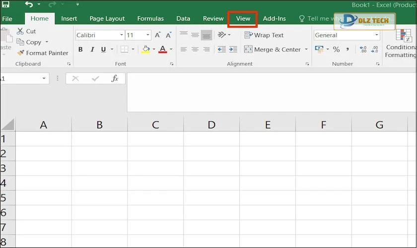 Cách xóa dòng kẻ bảng trong Excel bằng công cụ View
