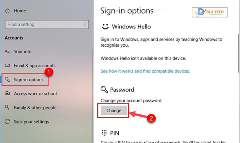 Sử dụng Local Account để xóa mật khẩu