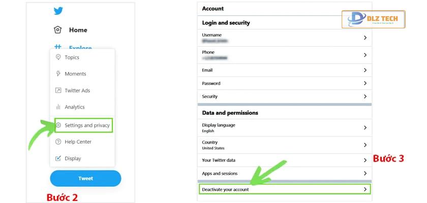 Cách xóa tài khoản Twitter vĩnh viễn trên web
