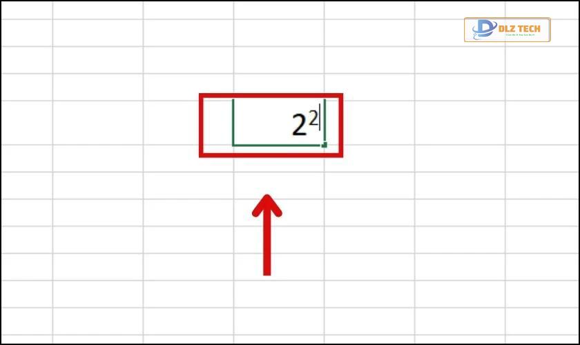 Sử dụng phím tắt trong Excel để viết số mũ trên, dưới