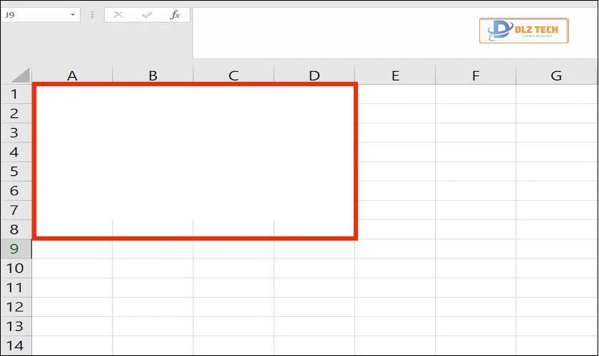 Kết quả xóa đường kẻ trong Excel
