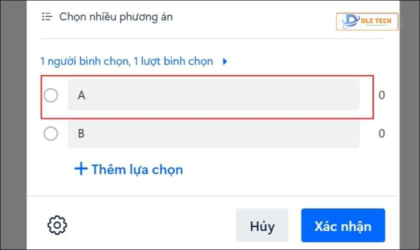 Nhấn để hủy bình chọn