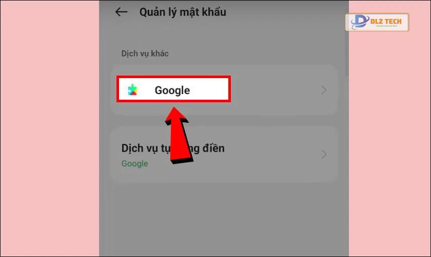 Chọn Google