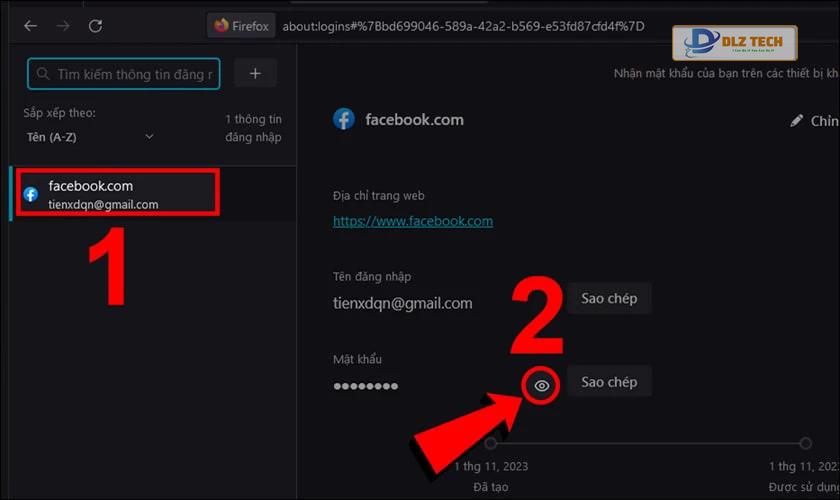 Chọn vào Facebook