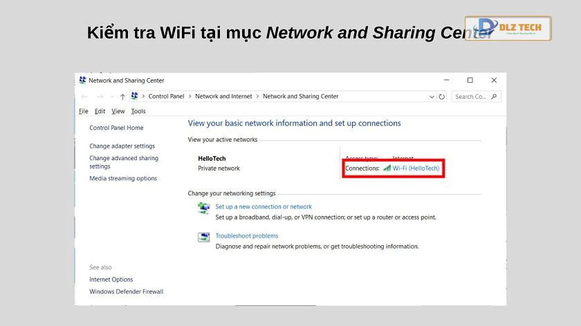 Cách xem mật khẩu wifi win 10 qua Open Network
