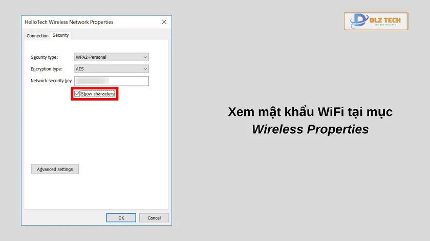 xem mật khẩu wifi win 10