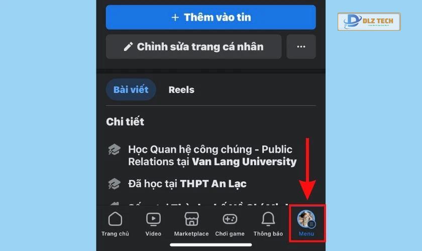 Truy cập Menu để phục hồi bình luận