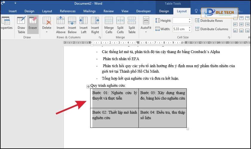Cách xóa toàn bộ khung bảng