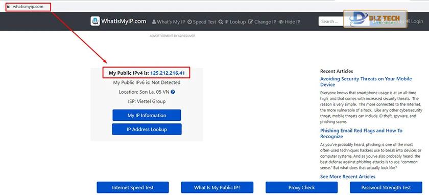 Cách kiểm tra IP Public trên máy tính win 7, win 10