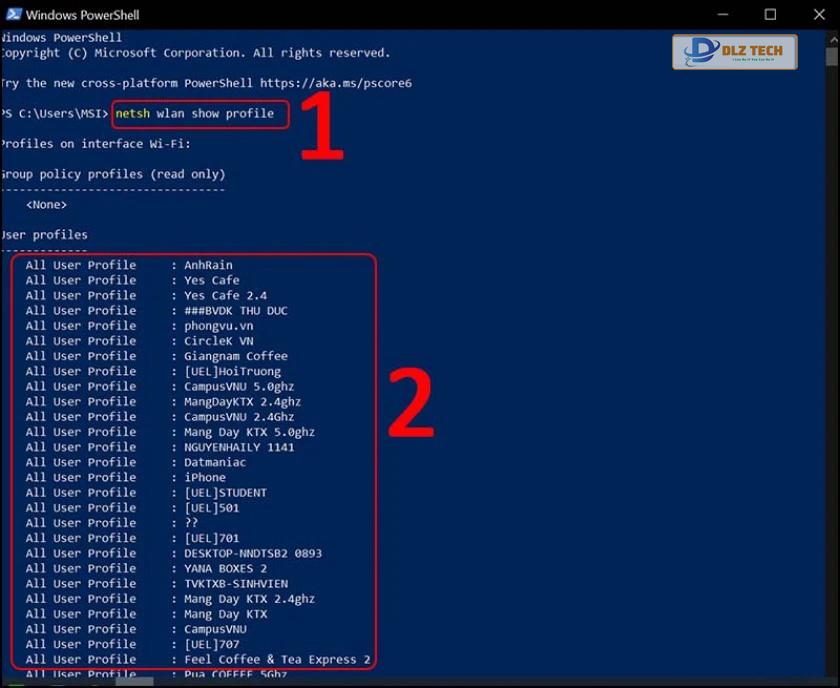 Cửa sổ Windows PowerShell