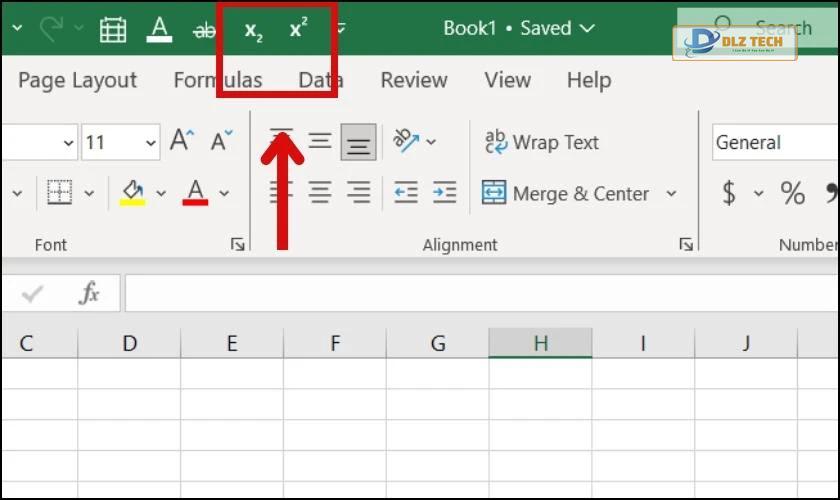 Hoàn tất thêm nút số mũ trên thanh Quick Access Toolbar