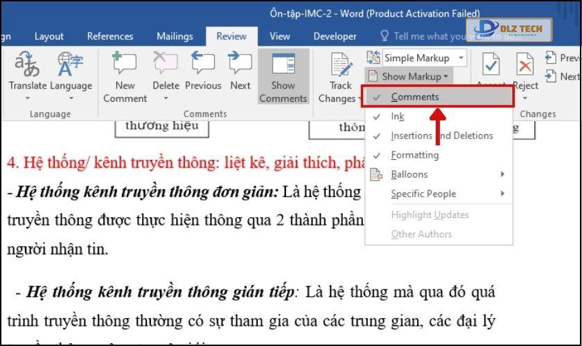 Hướng dẫn cách ẩn comment