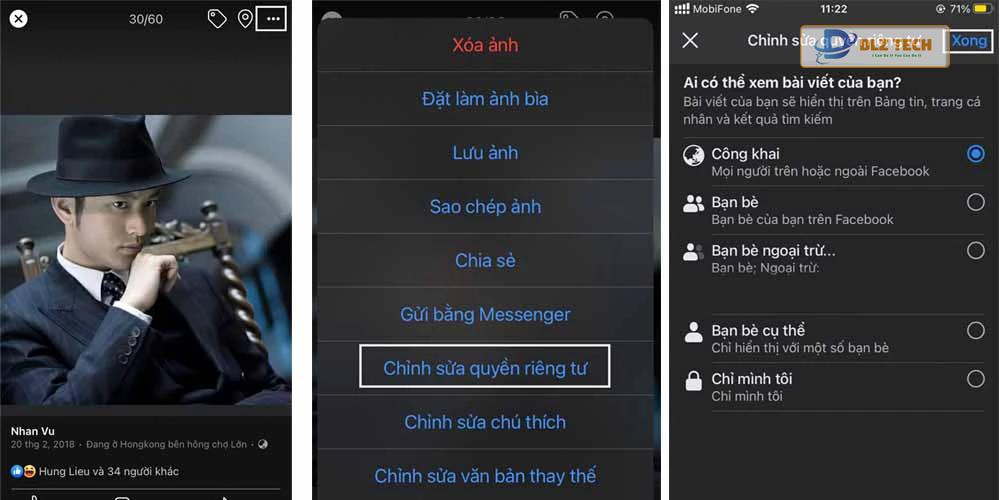 Quá trình ẩn ảnh đại diện