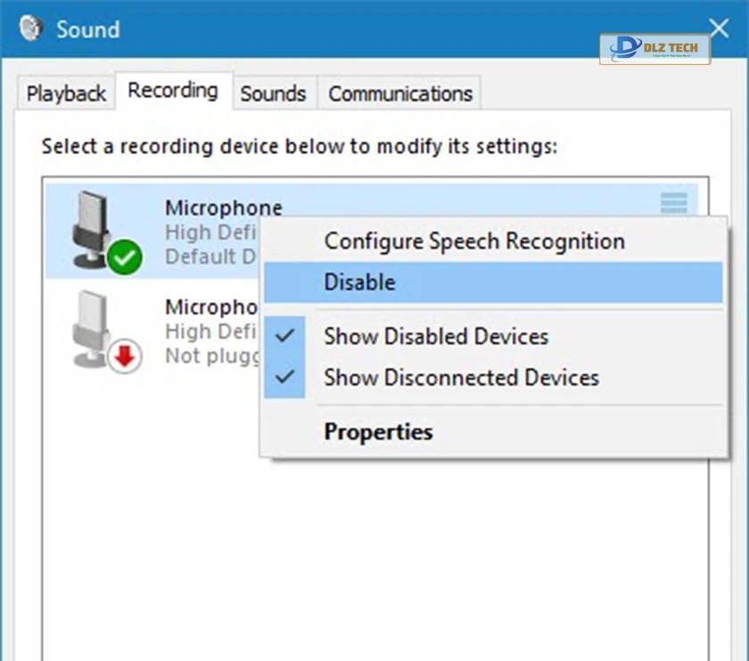 cách tắt bàn phím, chuột, loa, mic, bluetooth trên mic