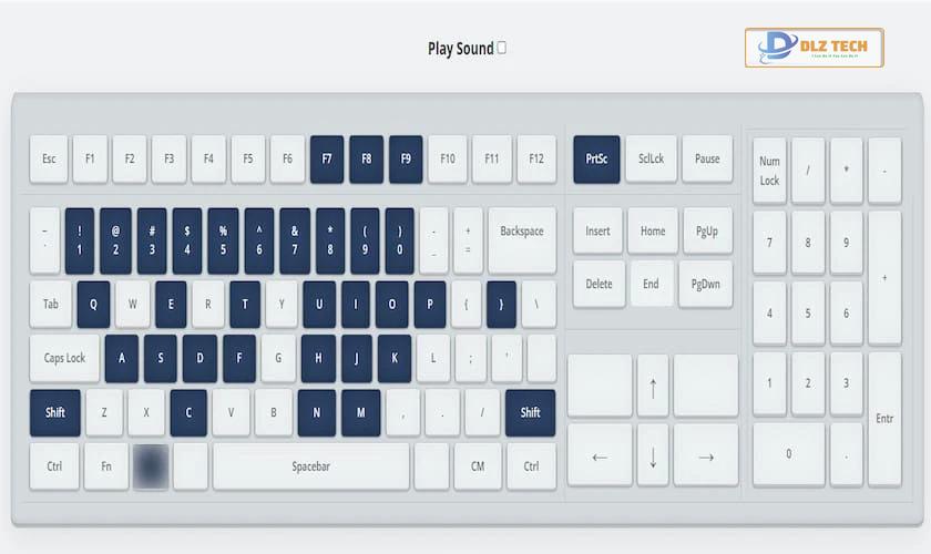 Kiểm tra bàn phím laptop trước khi mua bằng keyboardtest