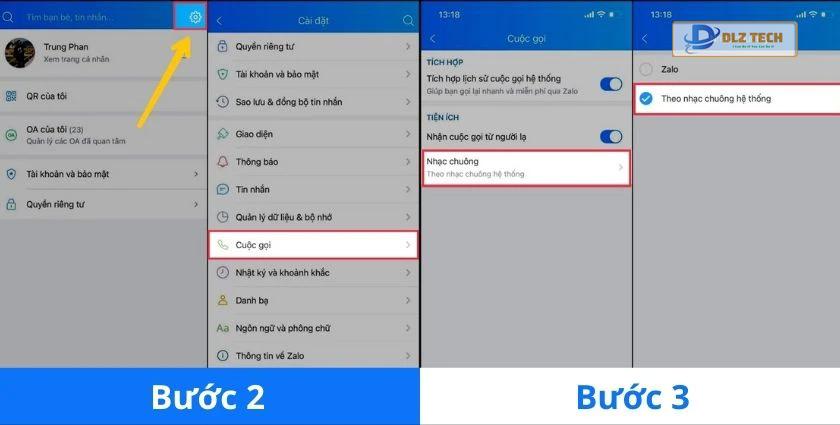 Trên iPhone