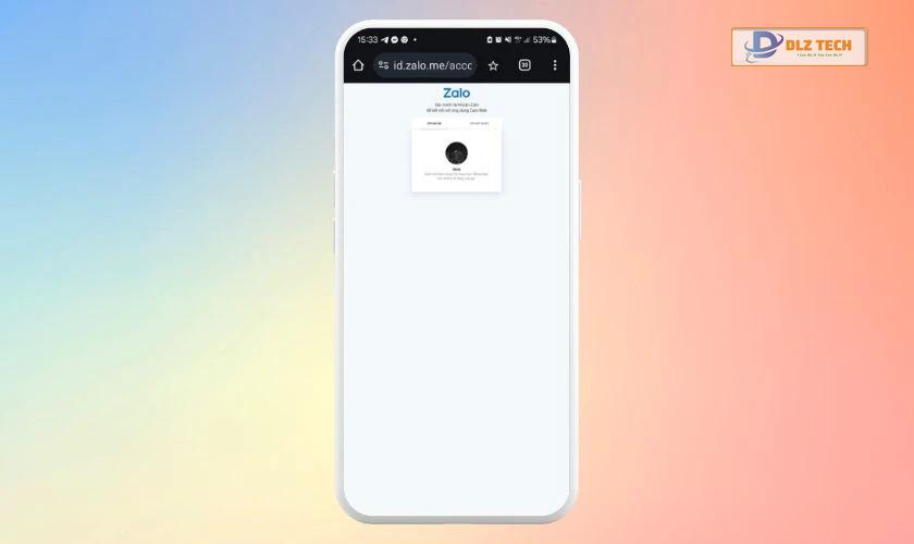Quét mã QR từ Zalo