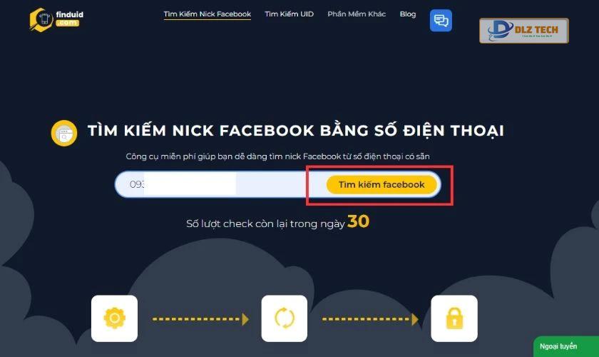cách tìm facebook qua zalo bằng số điện thoại