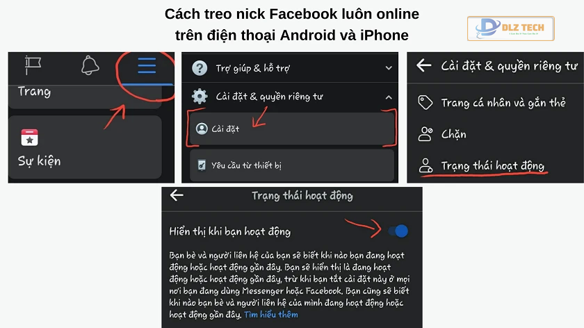 Treo nick Facebook trên điện thoại Android