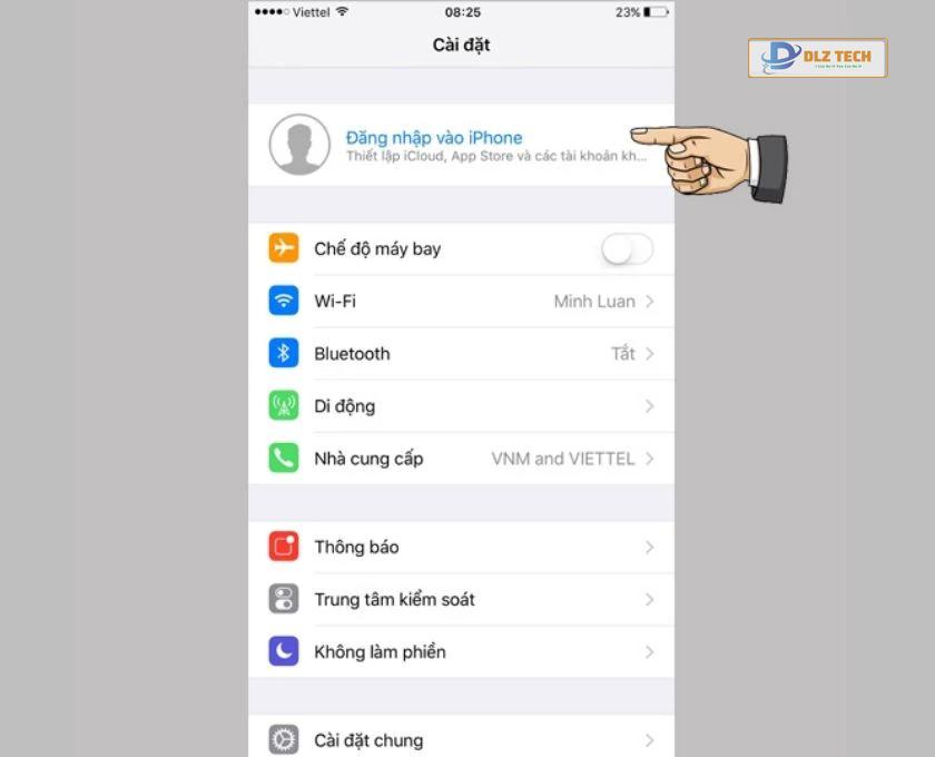 Tạo tài khoản ID Apple trên điện thoại iPhone