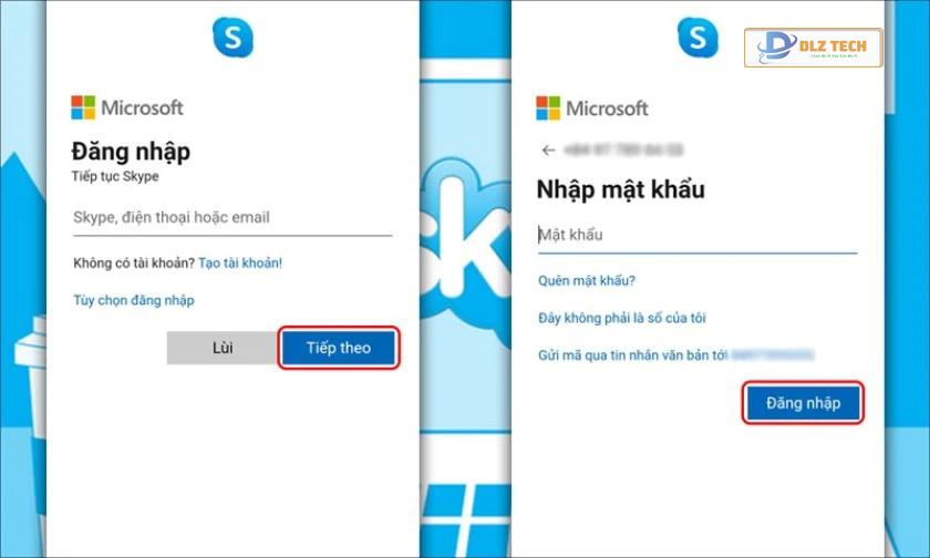 Hướng dẫn đăng nhập Skype trên điện thoại