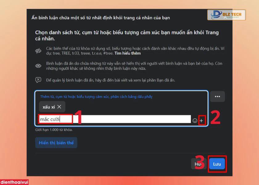 Tắt hàng loạt bình luận trên Facebook