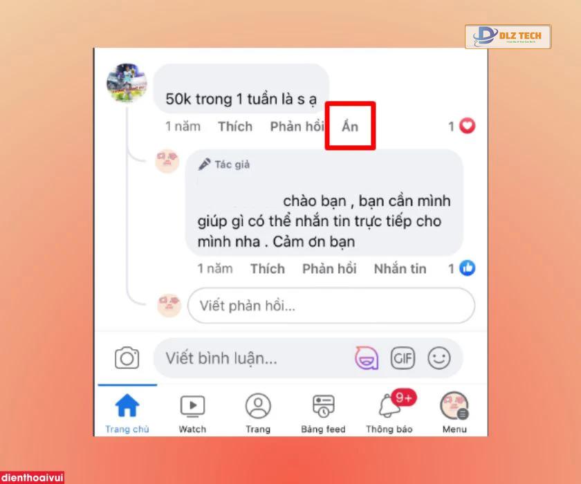 Cách ẩn bình luận trên Fanpage Facebook
