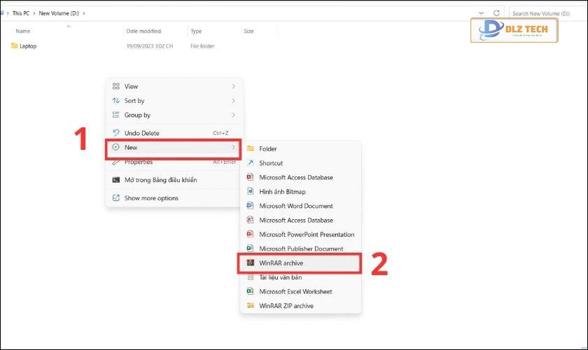 Cách tạo file ZIP (nén) trên máy tính