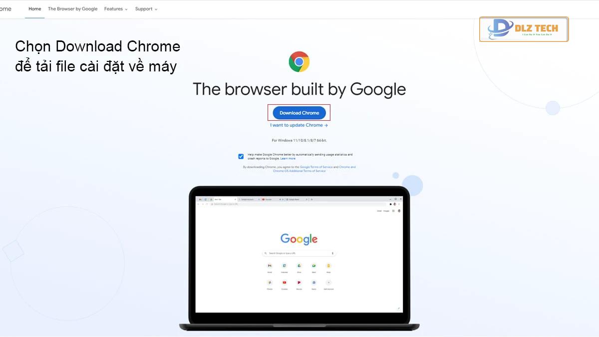 Cách tải Chrome cho máy tính trên Win 7,10