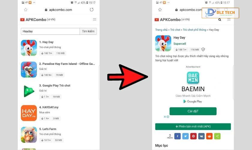 Chọn tải phiên bản mới nhất APK
