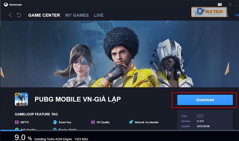 Cài đặt PUBG Mobile từ Tencent