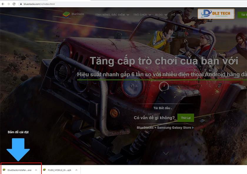 Cách tải PUBG trên PC bằng Bluestack