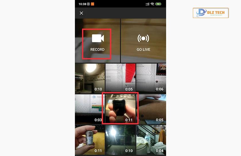 Chọn video để tải lên