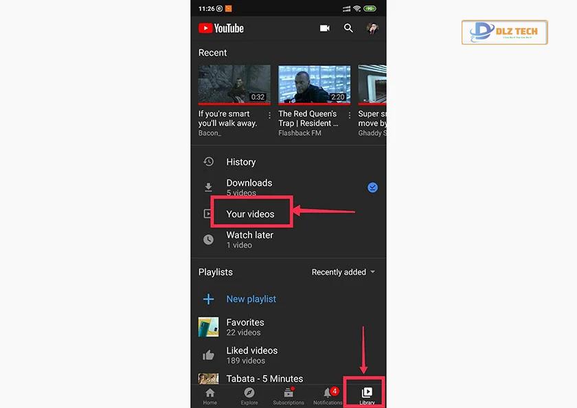 Truy cập video của bạn