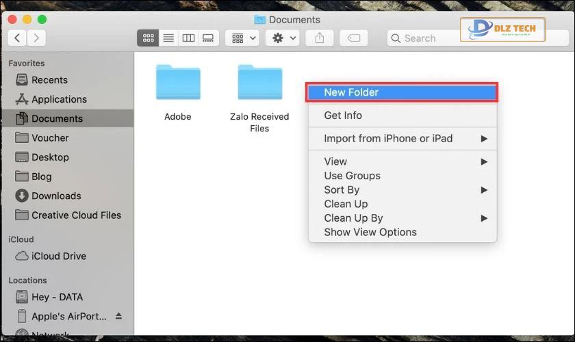 Hướng dẫn tạo file trên MacBook đơn giản
