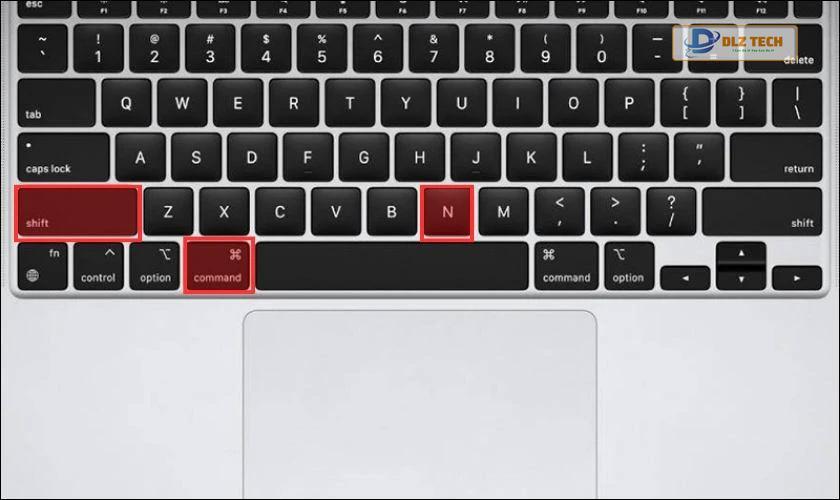 Tạo file trên máy tính MacBook bằng tổ hợp phím