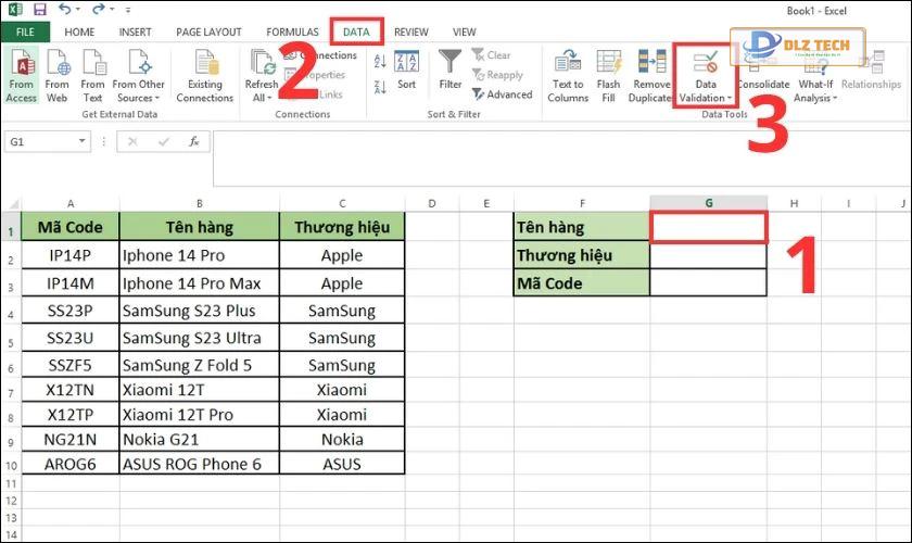 hướng dẫn cách tạo drop list trong excel nhanh chóng